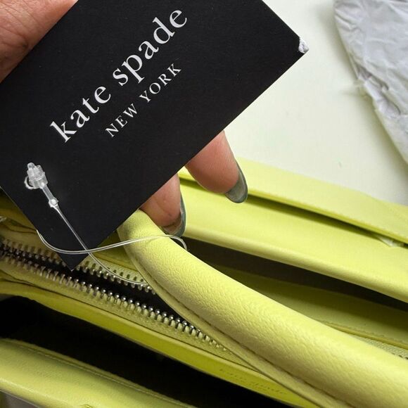 NWT Kate Spade Grace smooth leather satchel in Bosc pear color - Picture 10 of 16